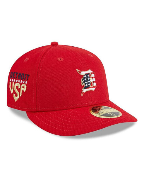 Men's Red Detroit Tigers 2023 Fourth of July Low Profile 59FIFTY Fitted Hat