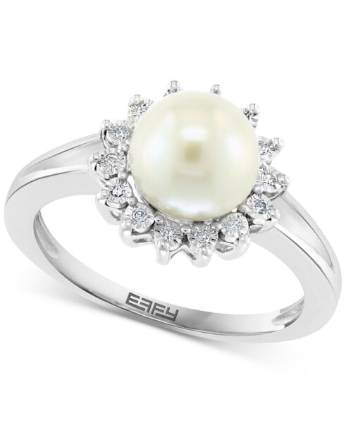 Кольцо EFFY Cultured Pearl Halo EFRSDWP7DHSS.