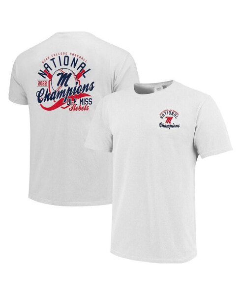 Men's White Ole Miss Rebels 2022 NCAA Men's Baseball College World Series Champions Script T-shirt