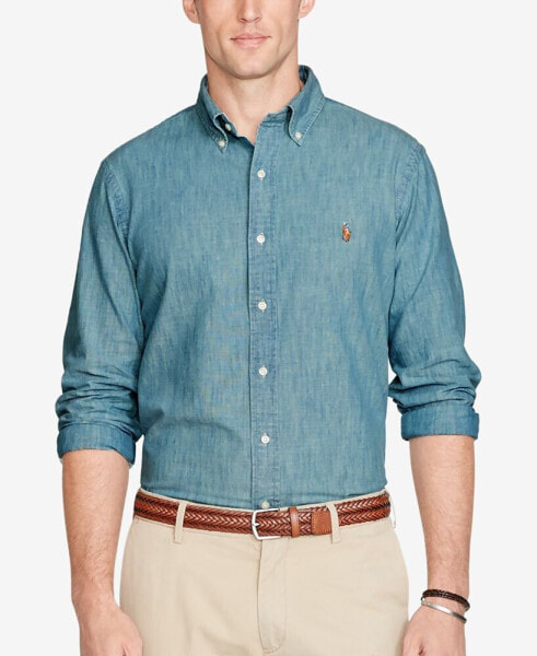 Рубашка POLO RALPH LAUREN мужская с длинным рукавом "Classic-Fit Chambray"