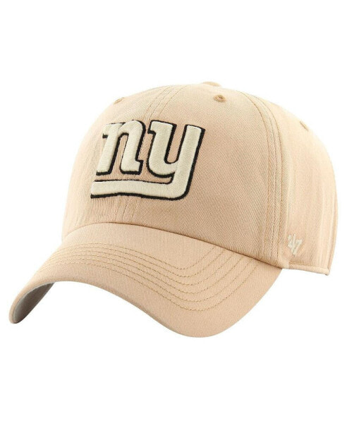 Men's Khaki New York Giants Dusted Relaxed Franchise Fitted Hat