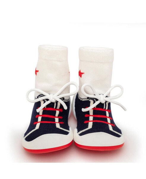 Кеды детские Komuello "Первые шаги" с носками Navy