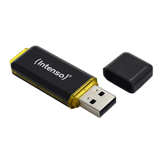 Intenso High Speed Line - 256 GB - USB Type-A - 3.2 Gen 1 (3.1 Gen 1) - 250 MB/s - Cap - Black - Yellow