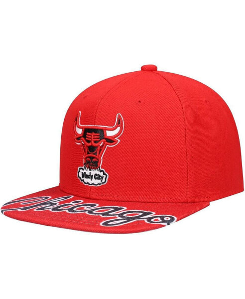 Men's Red Chicago Bulls Hardwood Classics Swingman Pop Snapback Hat