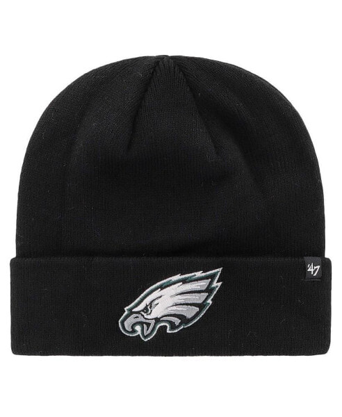 Men's Black Philadelphia Eagles Primary Cuffed Knit Hat