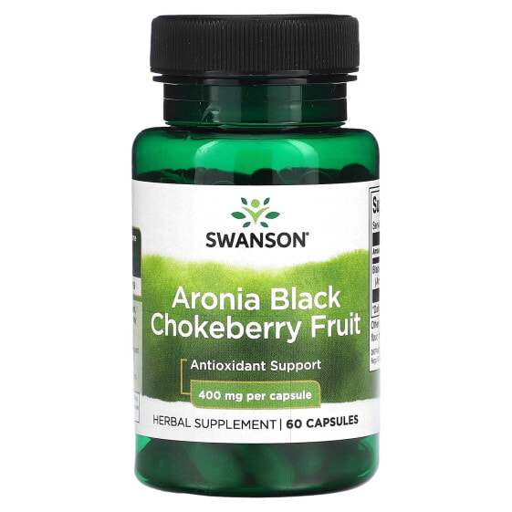 Aronia Black Chokeberry Fruit, 400 mg, 60 Capsules