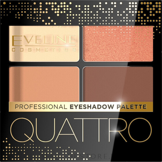 Lidschatten-Quartett - Eveline Cosmetics Quattro Professional Eyeshadow Palette 01