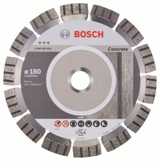 Bosch Diamanttrennscheibe Best for Concrete 180 x 22,23 x 2,4 x 12 mm