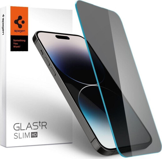 Spigen SZKŁO HARTOWANE SPIGEN GLAS.TR SLIM IPHONE 14 PRO PRIVACY