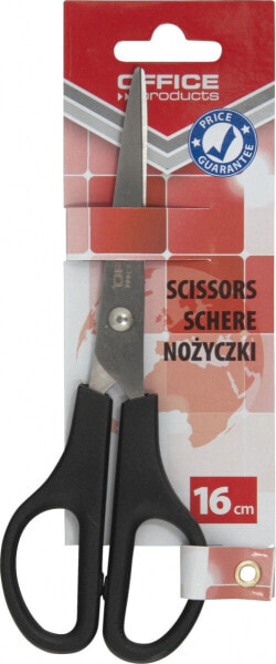 Office Products Nożyczki biurowe OFFICE PRODUCTS, klasyczne, 16cm, czarne