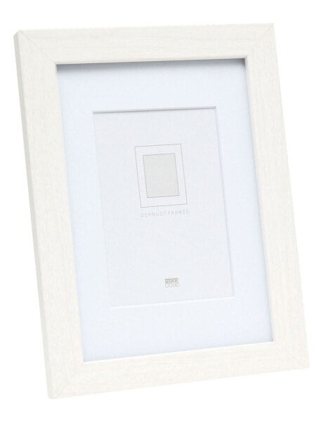 Картина Декнудт Rahmen S66KF1 P1 из МДФ, стекла и дерева, белого цвета, для одной фотографии, для стола и стены, 30 x 45 см, прямоугольная