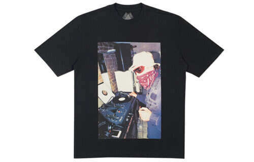 PALACE Mixer T-Shirt Black 蒙面打碟DJ人物短袖T恤 男女同款 黑色 送礼推荐 / Футболка PALACE Mixer T-Shirt Black DJT P18SS059