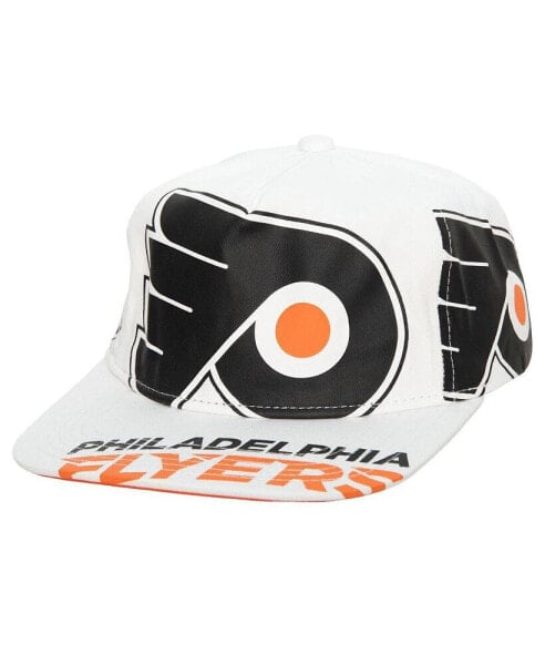 Men's White Philadelphia Flyers In Your Face Deadstock Snapback Hat