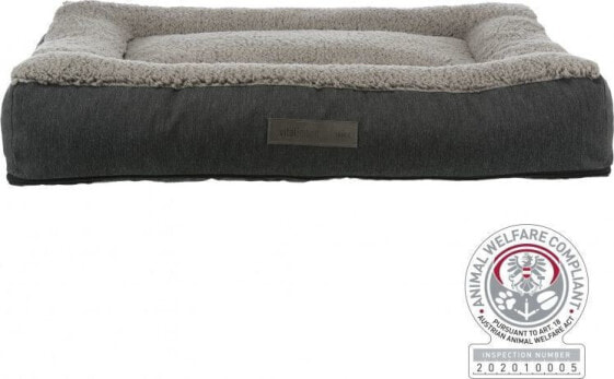 Лежак для собак TRIXIE Bendson Vital, подушка, ортопедическая, для максимального комфорта, 100x70см, темно-серый/светло-серый