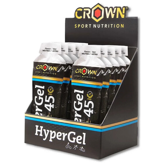 Гель для спортсменов Crown Sport Nutrition Hyper 45 Нейтральный с энергией 10 штук по 75 г