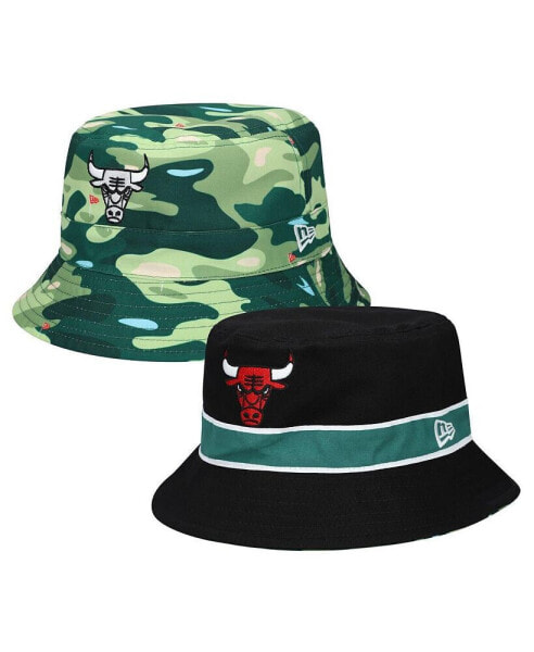 Men's Black Chicago Bulls Reversible Bucket Hat