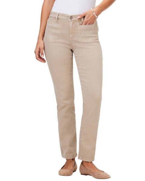 Nic+Zoe Mid Rise Straight Pocket Jeans Women's