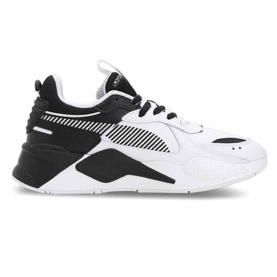 Puma RsX Split Lace Up Mens Black, White Sneakers Casual Shoes 38575501