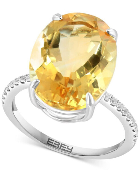 EFFY® Citrine & White Sapphire Ring in Sterling Silver (Also available in Amethyst)