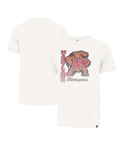 Men's Cream Distressed Maryland Terrapins Phase Out Franklin T-shirt