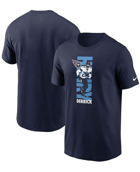 Men's Derrick Henry Navy Tennessee Titans Player Graphic T-shirt