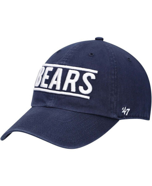 Men's Navy Chicago Bears Clean Up Script Adjustable Hat