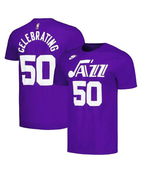 Men's and Women's Purple Utah Jazz 50th Anniversary T-shirt
