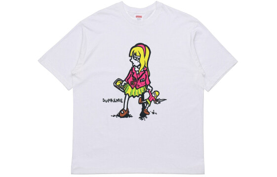 Supreme SS19 Suzie Switchblade Tee White 苏西小女孩漫画短袖T恤 男女同款 白色 / Футболка Supreme SS19 Suzie Switchblade Tee White T SUP-SS19-727