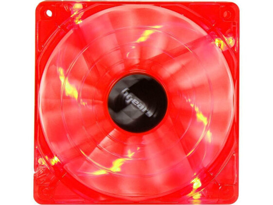 Bgears b-PWM 120 Translucent Red with Red LEDs, 15 Blades 2 Ball Bearing PWM fan