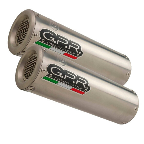 GPR EXCLUSIVE M3 Inox Double Slip On Muffler Shiver 900 17-20 Euro 4 Homologated