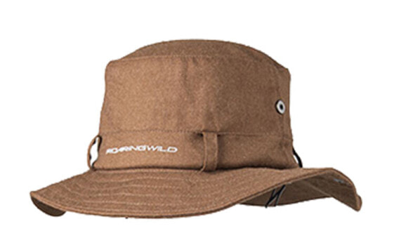 Шляпа рыбака Roaringwild LOGO с вышивкой, мужская/женская, темно-коричневая, #однотонная#