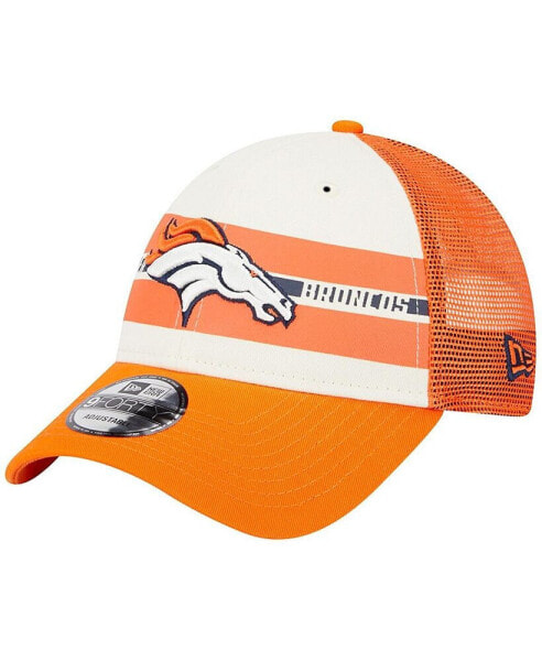 Бейсболка мужская New Era Denver Broncos Team Stripe Trucker 9FORTY Snapback Hat