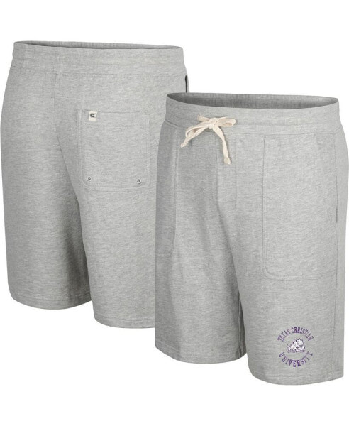 Men's Heather Gray TCU Horned Frogs Love To Hear This Terry Shorts