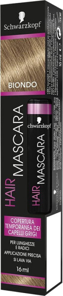 Schwarzkopf Hair Mascara, Temporary Mascara for Hair, Temporary Coverage of Grey Hair, Colour Blonde, 16 ml, 1