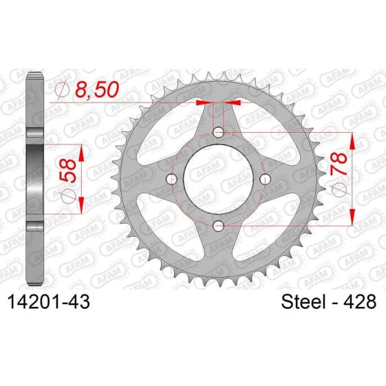 AFAM 14201 rear sprocket