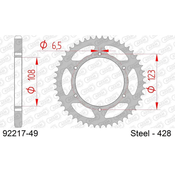 AFAM 92217 rear sprocket