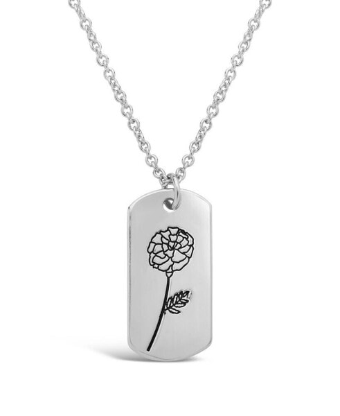 Sterling Forever women's Birth Flower Necklace