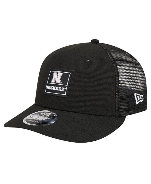 Men's Black Nebraska Huskers Labeled 9Fifty Snapback Hat