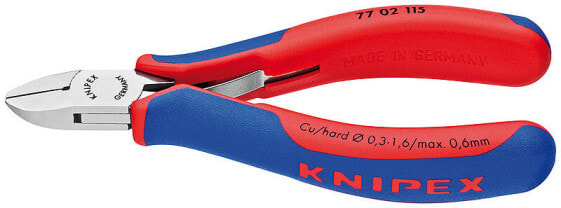 KNIPEX 77 02 115 - Diagonal pliers - Steel - Plastic - Blue - Red - 115 mm - 80 g