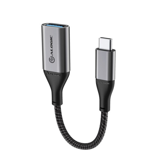 Alogic Super Ultra USB 3.1 USB-C to USB-A Adapter - 15cm - Space Grey - 0.15 m - USB C - USB A - USB 3.2 Gen 1 (3.1 Gen 1) - 5000 Mbit/s - Grey