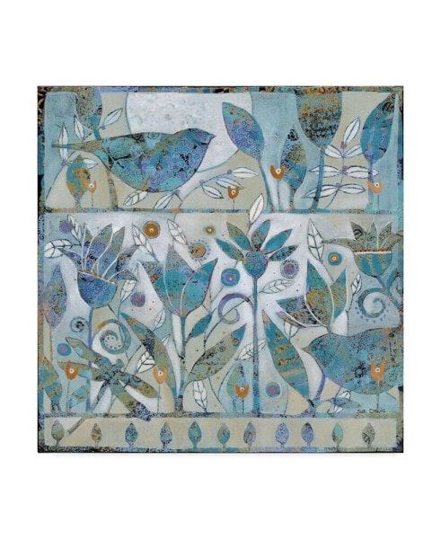 Sue Davis Spring Garden Abstract Modern Canvas Art - 15" x 20"