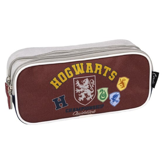 Школьный пенал Harry Potter Двойной Howarts 22,5 x 8 x 10 см Красный Темно-синий