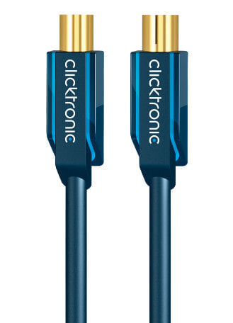 ClickTronic 10m Antenna Cable - 10 m - Coax M - Coax FM - Blue