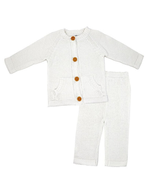 Baby Boys or Baby Girls Knit Sweater and Pant, 2 Piece Set
