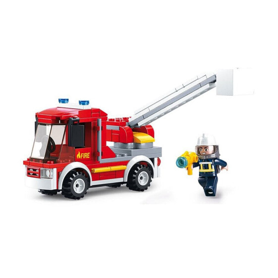 SLUBAN Fire Alarm Small Fire Truck 136 Pìeces construction game