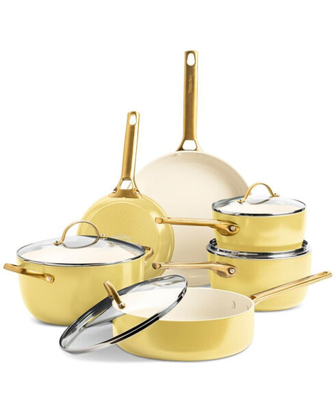 Padova Healthy Ceramic Nonstick Cookware Set, 10 Piece