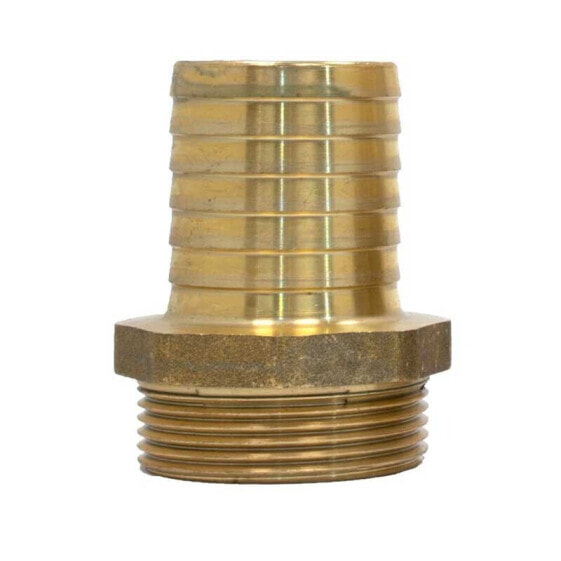 FISCHER PANDA Brass Hexagonal 1-1/2 External Thread Feed Tube