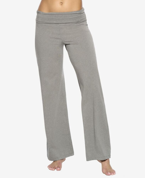 Women's Naturally Soft Wide Leg Roll Over Pant