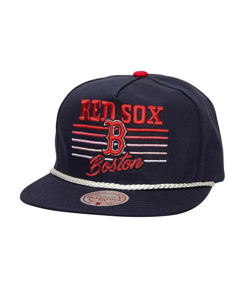 Men's Navy Boston Red Sox Radiant Lines Deadstock Snapback Hat