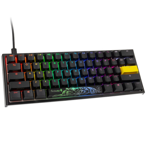 Ducky One 2 Pro Mini Gaming Tastatur, RGB LED - Cherry Silent Red (US)